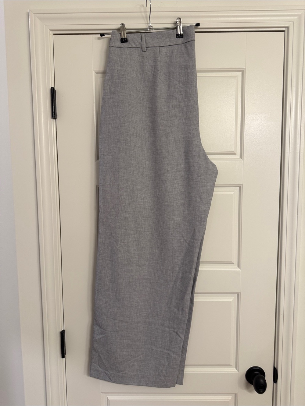Old Navy Light Gray Women's Wide-Leg Trousers